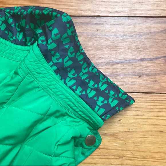 Crown & Ivy Kelly Green and Navy Quilted Jacket, EUC, M - Picture 15 of 15